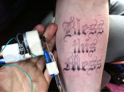 Apparently it's not too hard to rig up a DIY tattoo machine if you have